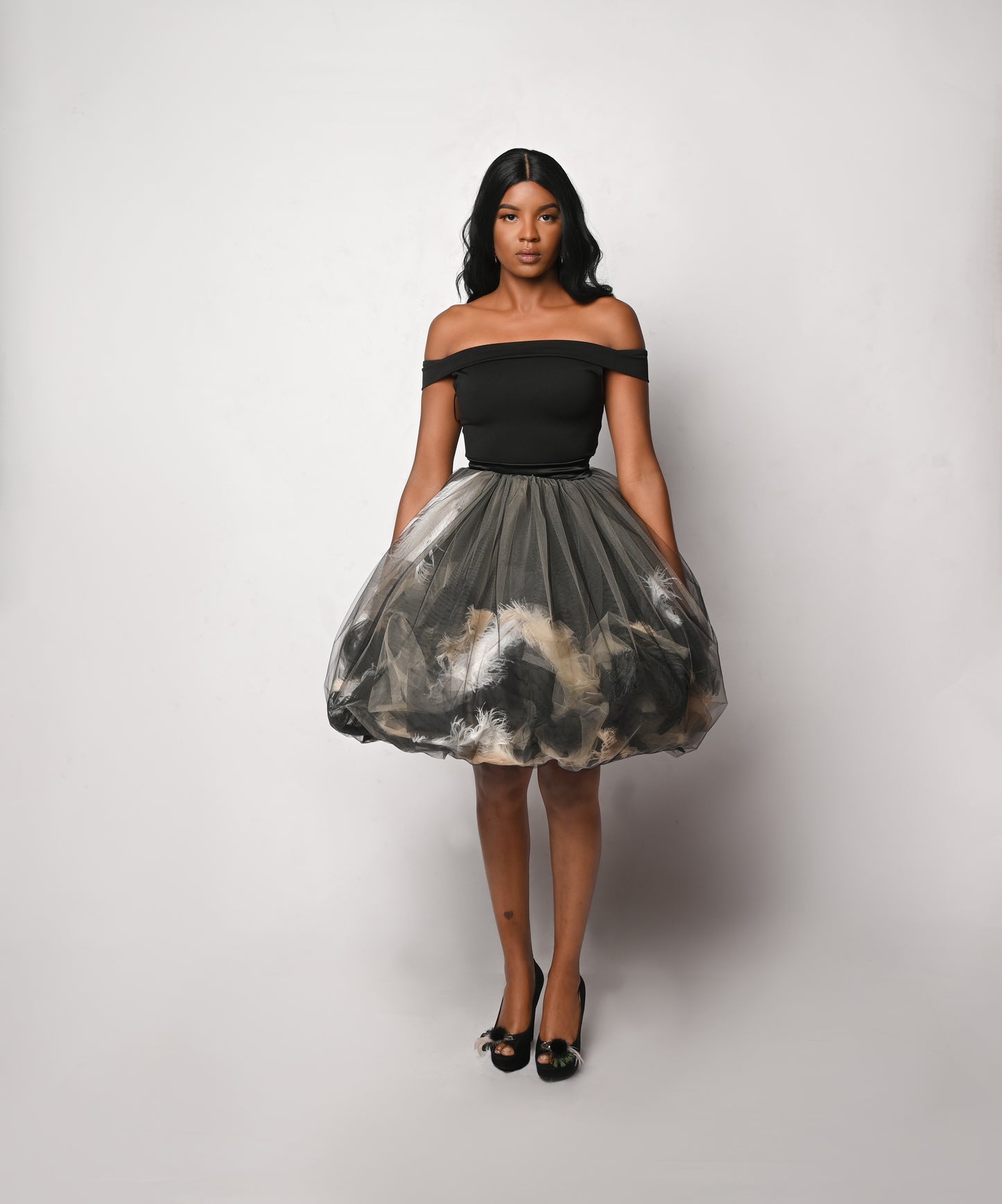 Look #4 - Tulle ball gown bubble skirt